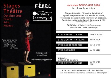 Stages de théâtre
