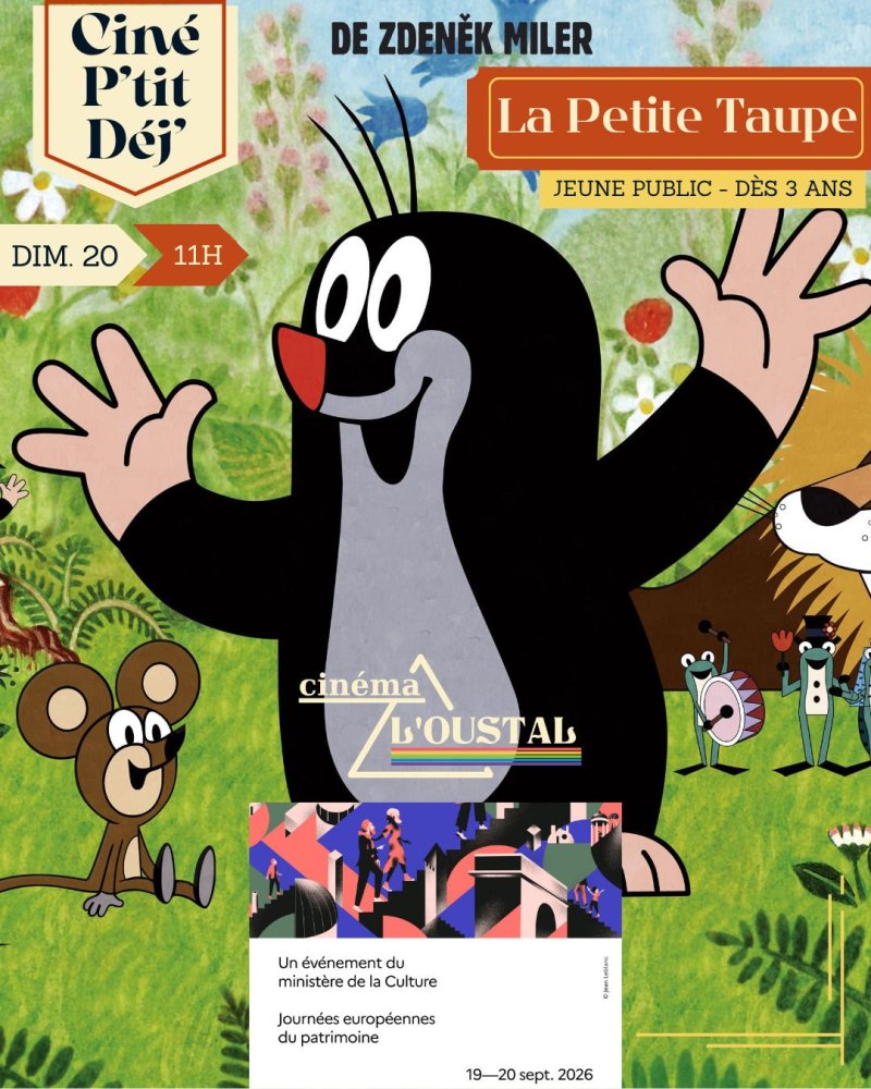 La Petite Taupe - 0h47 - Animation de Zdenek Miler Séance précédée d'histoires par les conteuses du Foyer.