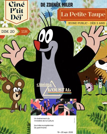 La Petite Taupe - 0h47 - Animation de Zdenek Miler Séance précédée d'histoires par les conteuses du Foyer.