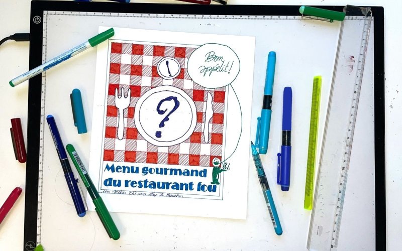 Atelier BD jeunesse : Le menu gourmand du restaurant fou !