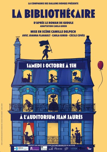 Spectacle : “La Bibliothécaire” (d’après Gudule) par la Compagnie des Ballons Rouges