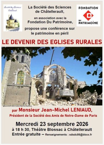 Le devenir des églises rurales, conférence par Jean-Michel Leniaud