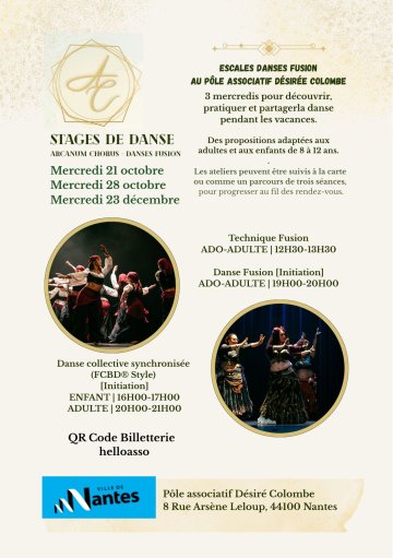 Stages de danse Escales danses fusion