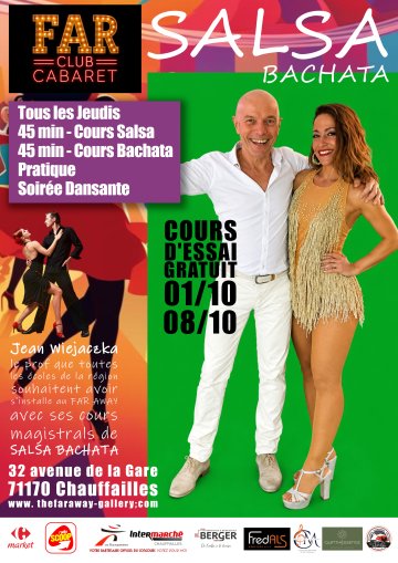 Cours d'essai gratuit Salsa Bachata avec Jean Wiejaczka
