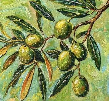 Atelier peinture autour de l'olive, dégustation et cueillette en famille