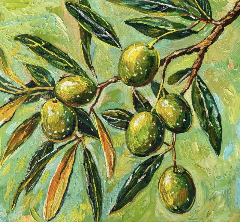 Atelier peinture autour de l'olive, dégustation et cueillette en famille