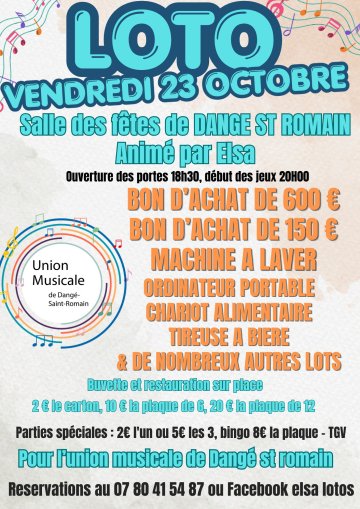 LOTO DU 23/10 - UNION MUSICALE