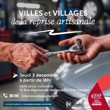 Villes et Villages de la Reprise artisanale 2026 - Gouzon (23230)