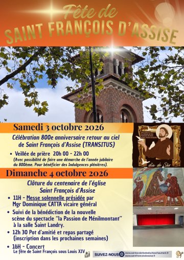 Clôture du centenaire de l'église Saint-François d'Assise