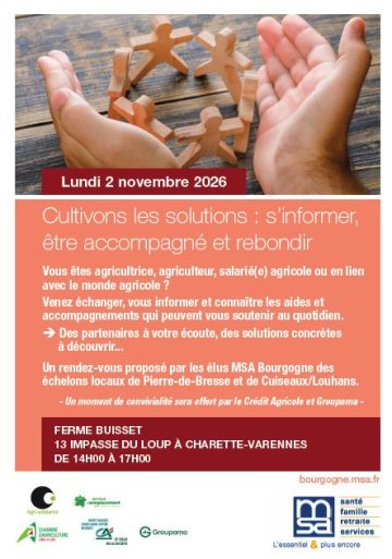 Cultivons les solutions : s'informer, être accompagné, rebondir