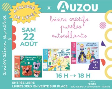 Atelier créatif x Éditions Auzou