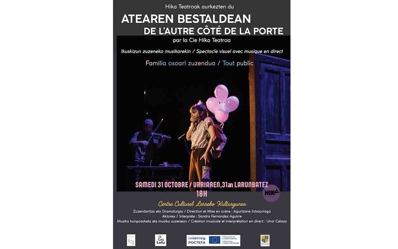 Théâtre visuel et musical en direct : Atearen Bestaldean