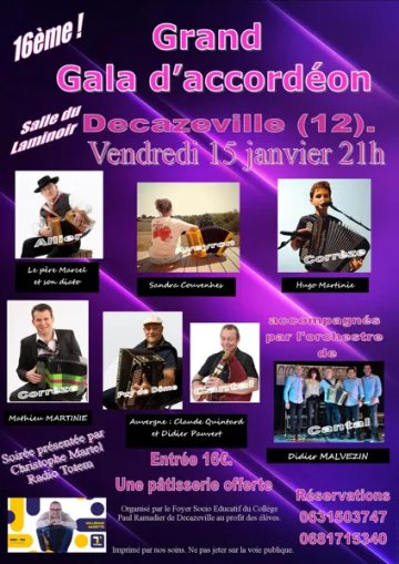 16ème Grand Gala d'accordéon