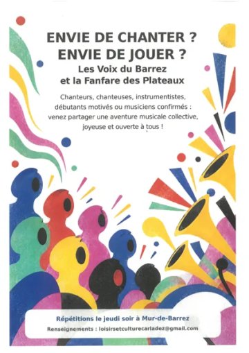 Cours d'essai pour la chorale "Les Voix du Barrez"