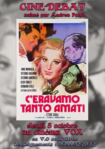Cinédébat au VOX : C'eravamo Tanti Amati - Ettore Scola