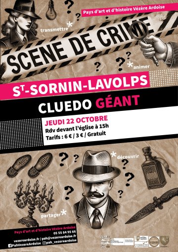 Cluedo géant Saint-Sornin-Lavolps