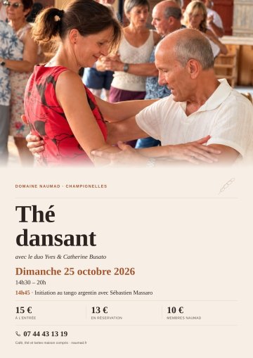 Thé dansant au Domaine Naumad avec Yves & Catherine Busato