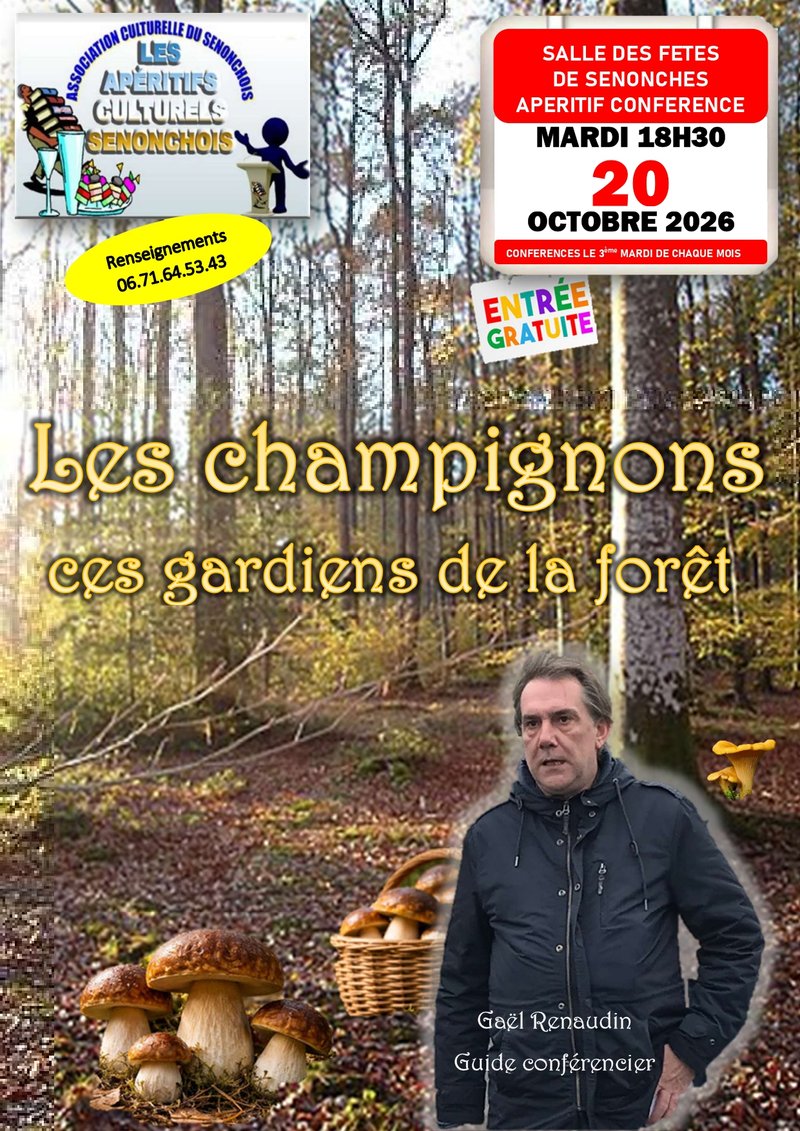 Apéritif & Conférence sur les champignons - ces gardins de la forêt