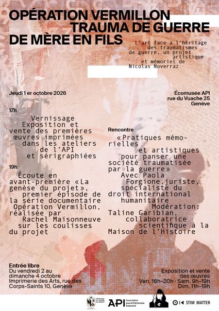 Opération Vermillon – Exposition