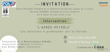 Conférence “L’Après-Pétrole” : des solutions à promouvoir sur le terrain