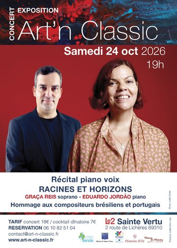 Concert et exposition à Sainte Vertu,
une soirée exceptionnelle autour de la peinture et de la musique !