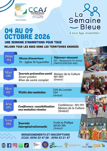 LA SEMAINE BLEUE AU  LORRAIN "À tout âge, ensemble!"