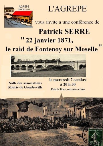 Conférence "Le raid de Fontenoy-sur-Moselle du 22 janvier 1871"
