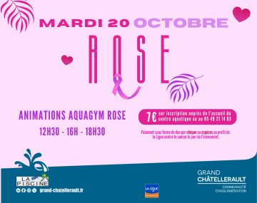 OCTOBRE ROSE AU CENTRE AQUATIQUE
