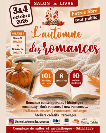 SALON DU LIVRE, L'AUTOMNE DES ROMANCES