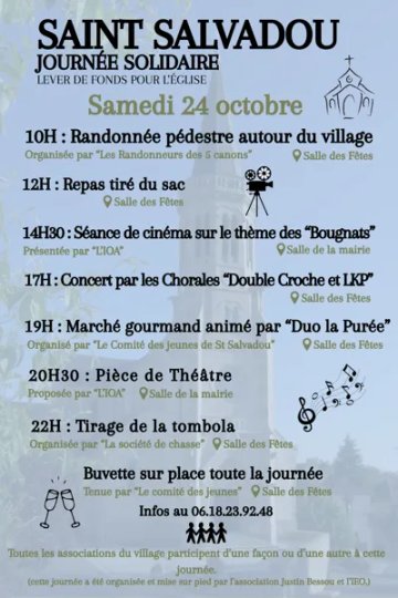 Journée solidaire pour l'église de Saint-Salvadou