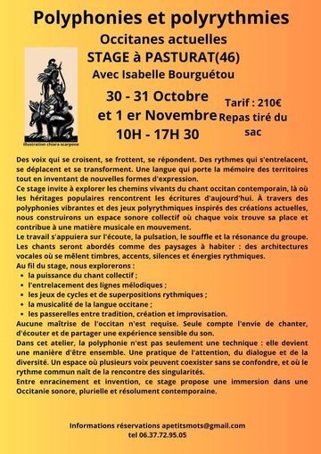 Stage de polyphonies à Pasturat