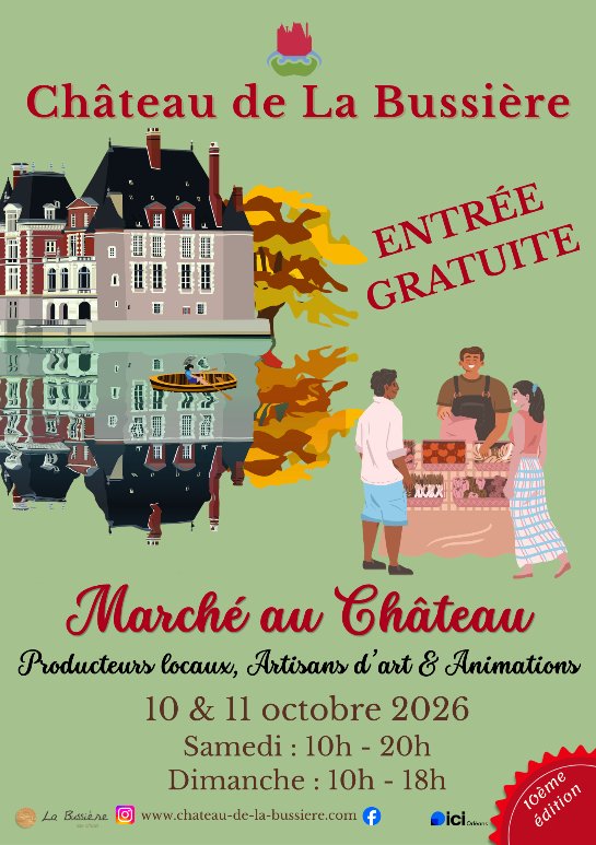 Marché au château de la Bussière
