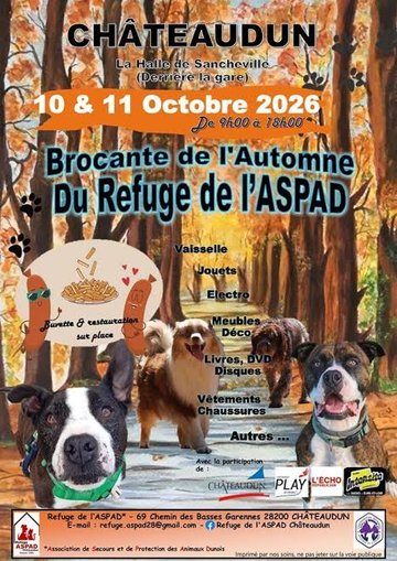 Brocante de l'automne du refuge de l'ASPAD