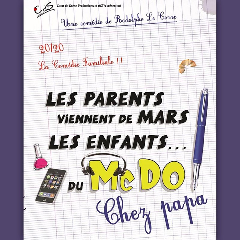Les parents viennent de Mars, les enfants du McDo – Chez papa