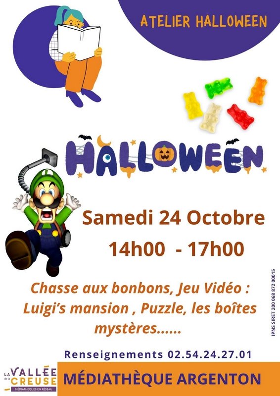 La Médiathèque d'Argenton fête Halloween