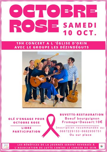 Octobre rose avec le groupe les Dézindéguts