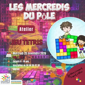 Les Mercredis du Pôle " Jeu Tetris "