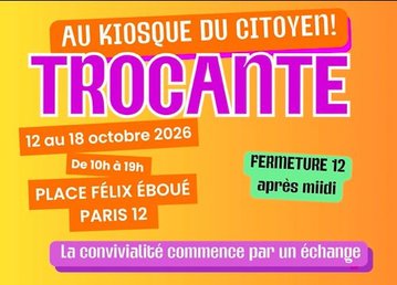 COOPHUMA : TROCANTE AU KIOSQUE DU CITOYEN