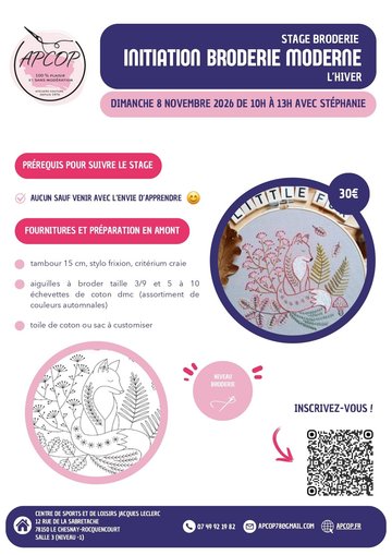 Initiation Broderie Moderne