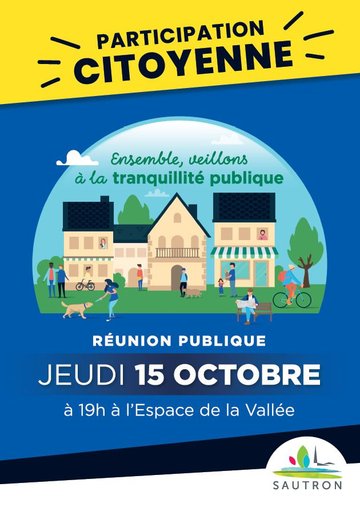 Réunion publique « Participation citoyenne » : ensemble, renforçons la prévention !