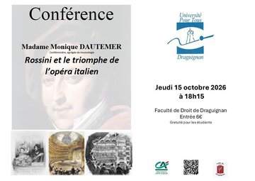Conférence - Rossini et le triomphe de l’opéra italien