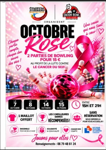 Octobre rose : le bowling se mobilise