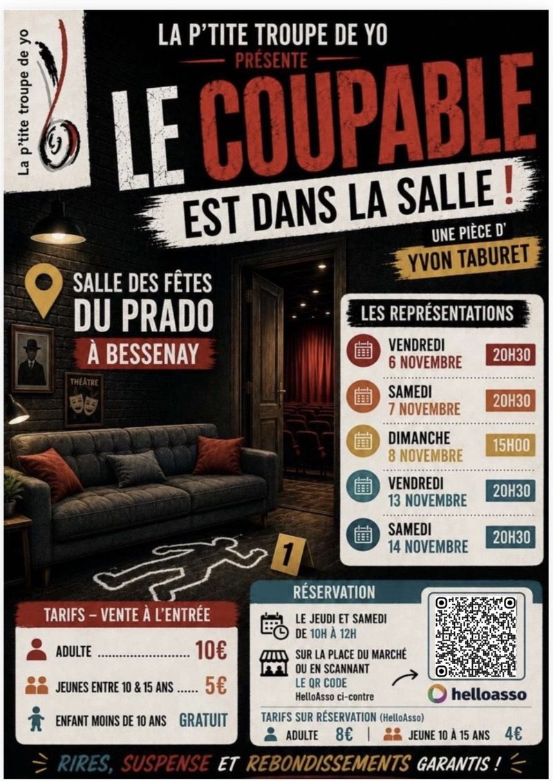 Pièce de théâtre "Le coupable est dans la salle"