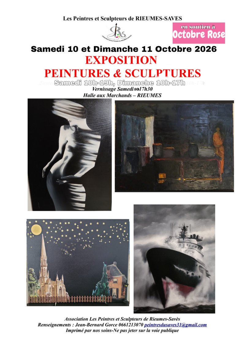 EXPOSITION DES « PEINTRES ET SCULPTEURS DE RIEUMES-SAVÈS »