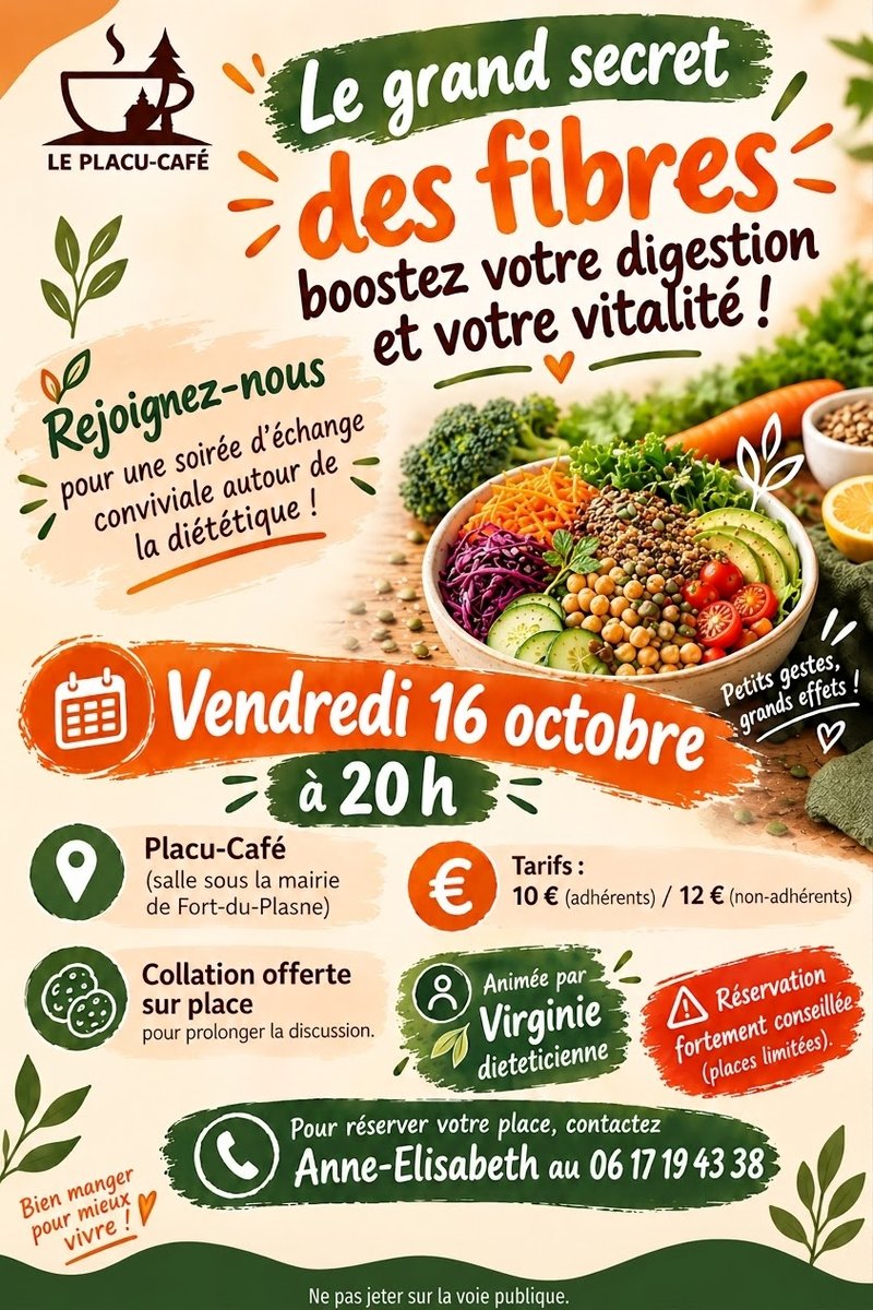 Soirée nutrition : Le grand secret des fibres !