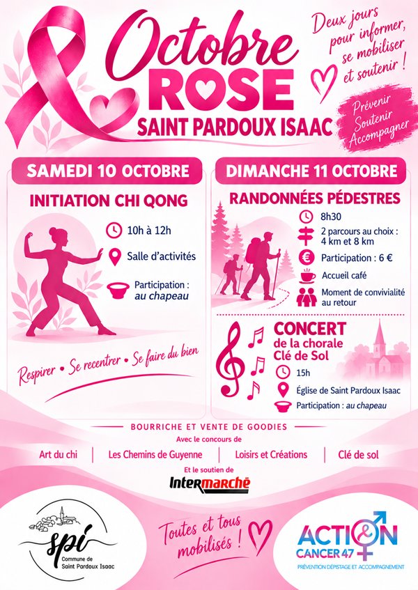 Octobre Rose à Saint-Pardoux-Isaac