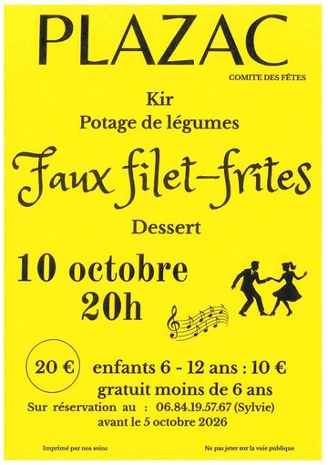 Faux-filet frites à Plazac