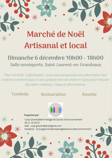 Marché de Noël local et artisanal