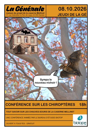 Conférence: les chiroptères de la caserne Mellinet