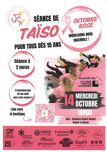 Mobilisation pour Octobre Rose - Séance Taïso au Judo Club